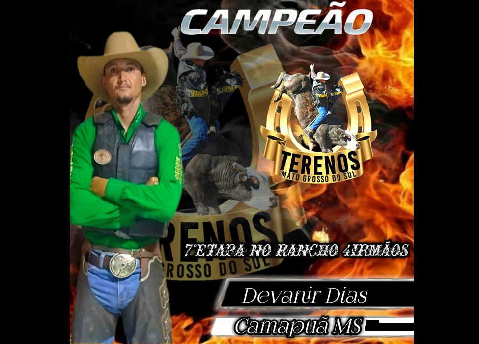 Vídeo: peão de Camapuã é campeão de rodeio em SP e fatura R$ 10